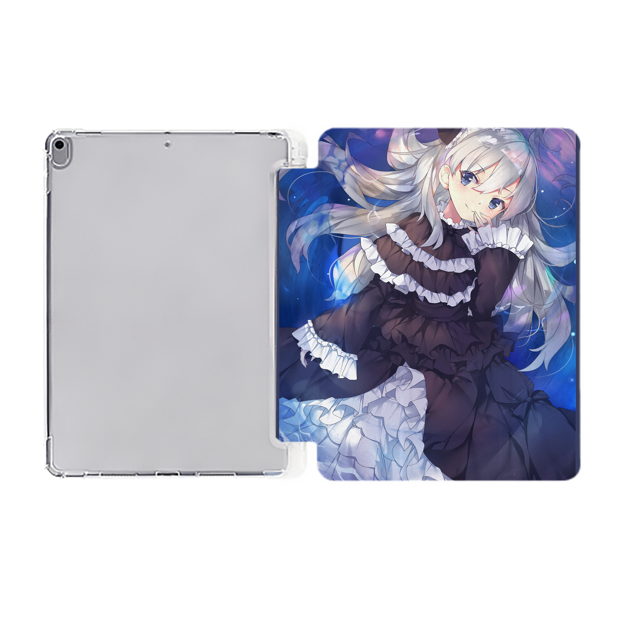 （画像用） 遊☆戯☆王 Yu-Gi-Oh! IPad ケース ペン収納付き 三つ折りスタンド PUレザー×シリコン 対応機種9.5/10.5/10.9インチ